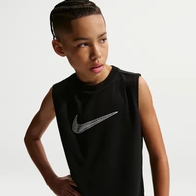 Nike Multi Big Kids' (boys') Dri-fit Sleeveless Top In Black