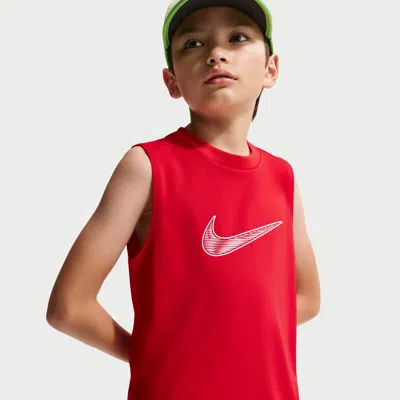 Nike Multi Big Kids' (boys') Dri-fit Sleeveless Top In Red