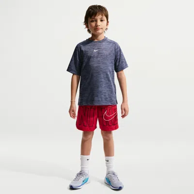 Nike Multi Big Kids' (boys') Dri-fit Training Shorts In Red