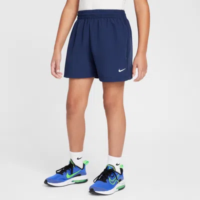Nike Multi Big Kids' Dri-fit 4" Woven Shorts In Blue