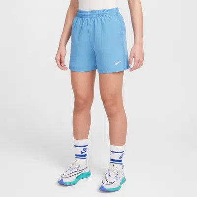 Nike Multi Big Kids' Dri-fit 4" Woven Shorts In Blue