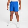 Nike Multi Big Kids' Dri-fit 4" Woven Shorts In Blue