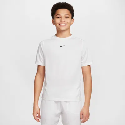 Nike Multi Big Kids' Dri-fit Short-sleeve Top In White