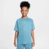 Nike Multi Big Kids' Dri-fit Short-sleeve Top In Blue