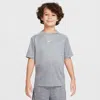 Nike Multi Big Kids' Dri-fit Short-sleeve Top In Grey
