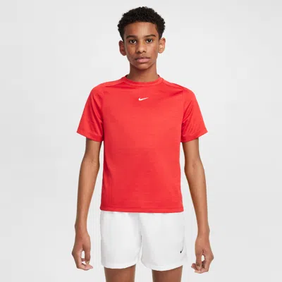 Nike Multi Big Kids' Dri-fit Short-sleeve Top In Red