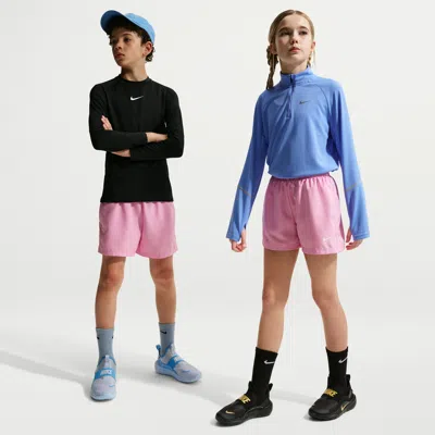 Nike Multi Big Kids' Dri-fit 4" Woven Shorts In Pink