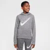Nike Multi Stain Repel Big Kids' Therma-fit Hoodie In Gray
