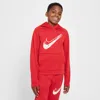 Nike Multi Stain Repel Big Kids' Therma-fit Hoodie In Red