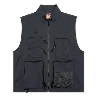 Nike Multiple Pockets Sports Functional Logo Vest Gray In Blue