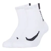 Nike Multiplier Ankle Casual Training Sports Socks Couple Style 2 Pairs Colorblock In White