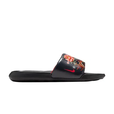 Pre-owned Nike Naomi Osaka X Wmns Victori One Slide 'floral Mythical Dragon' | Black | Women's Size 5