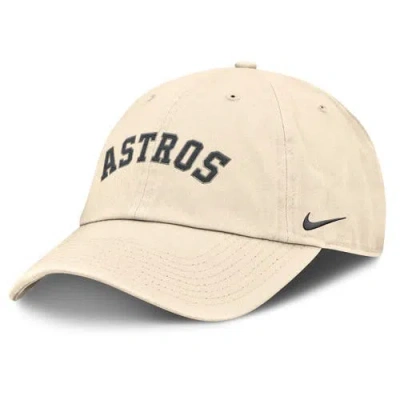 Nike Natural Houston Astros Camo Pack Club Adjustable Hat In Brown
