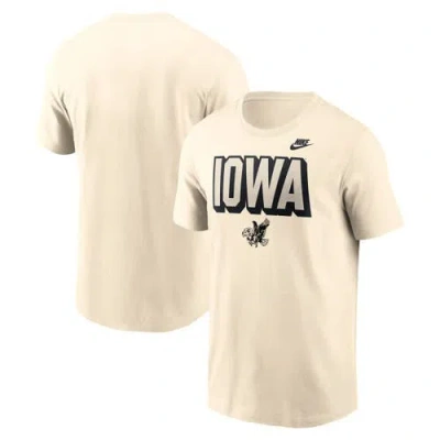 Nike Natural Iowa Hawkeyes Bold Fashion T-shirt In Brown