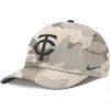 Nike Natural Minnesota Twins Camo Pack Rise Adjustable Hat In Brown