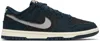 Nike Navy & Black Dunk Low Sneakers In Armory Navy/college