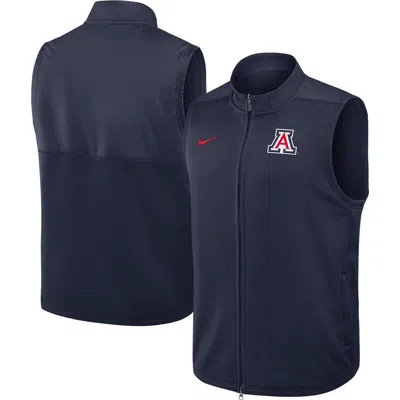 Nike Navy Arizona Wildcats Primetime Victory Performance Full-zip Vest In Blue