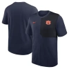Nike Navy Auburn Tigers 2025 Sideline Uv Dri-fit Coach T-shirt In Black