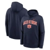 Nike Navy Auburn Tigers Club Fleece Arch Pullover Hoodie In Blue