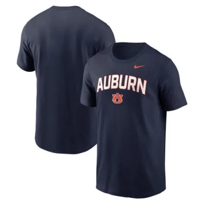 Nike Navy Auburn Tigers Primetime Arch Stack T-shirt In Blue