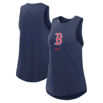 Nike Navy Boston Red Sox Legacy Icon High Neck Fashion Tank Top