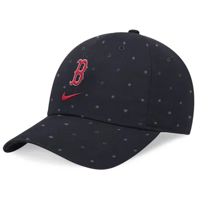 Nike Navy Boston Red Sox Primetime Print Club Adjustable Hat