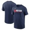 Nike Navy Boston Red Sox Team Block T-shirt In Navy