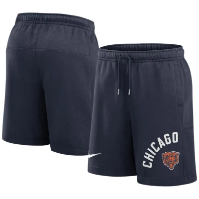 Nike Navy Chicago Bears Arched Kicker Shorts