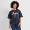 Nike Navy Chicago Bears Essential Script Relaxed Boxy T-shirt In Blue