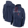 Nike Navy Cleveland Guardians Knockout Script Full-zip Hoodie In Navy