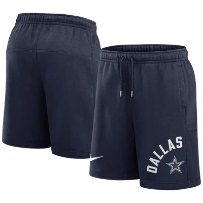 Nike Navy Dallas Cowboys Arched Kicker Shorts