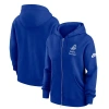 Nike Royal Seattle Seahawks Phoenix Rewind Full-zip Hoodie In Blue
