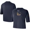 Nike Women's Navy Golden State Warriors 2024/25 City Edition Courtside Boxy T-shirt
