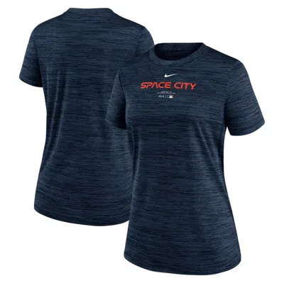 Nike Navy Houston Astros City Connect Practice Velocity T-shirt