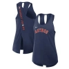 Nike Navy Houston Astros Crisscross Performance Tank Top In Blue