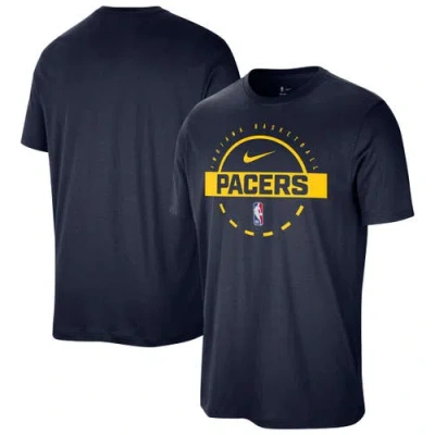 Nike Navy Indiana Pacers Authentic Practice T-shirt In Blue