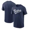 NIKE NIKE NAVY MINNESOTA TWINS FUSE WORDMARK T-SHIRT