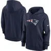 Nike Women's New England Patriots Club Fleece Pullover Hoodie In Navy
