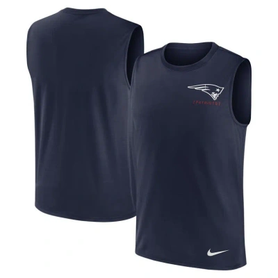 Nike Navy New England Patriots Muscle Tank Top