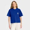 Nike Navy New England Patriots Rewind Pocket Boxy T-shirt In Blue