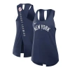 Nike Navy New York Yankees Crisscross Performance Tank Top In Blue