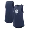 NIKE NIKE NAVY NEW YORK YANKEES LEGACY ICON HIGH NECK FASHION TANK TOP