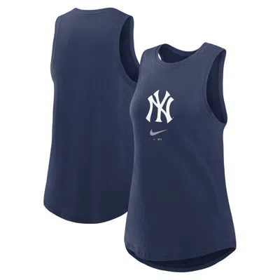 Nike Navy New York Yankees Legacy Icon High Neck Fashion Tank Top