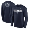 Nike Navy Penn State Nittany Lions Primetime Campus 2-hit Legend Dri-fit Long Sleeve T-shirt In Blue