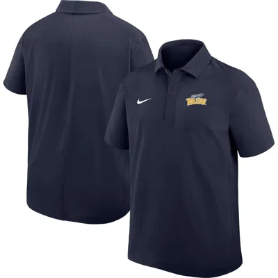 Nike Men's Navy Toledo Rockets 2025 Sideline Dri-fit Polo Shirt In Blue