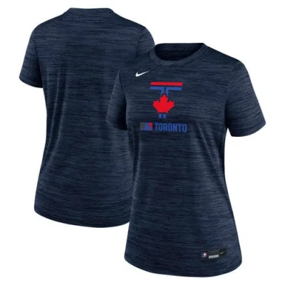 Nike Navy Toronto Blue Jays Authentic Collection City Connect Velocity Performance T-shirt
