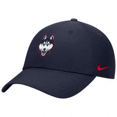 Nike Navy Uconn Huskies 2025 On-field Club Performance Adjustable Hat In Blue