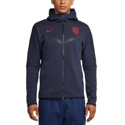 Nike Navy Usmnt Tech Fleece Full-zip Hoodie Jacket