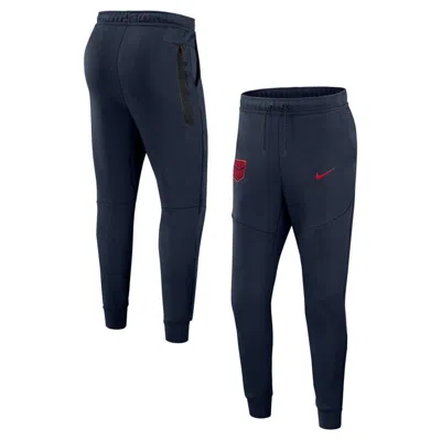 Nike Navy Usmnt Tech Fleece Jogger Trousers In Blue