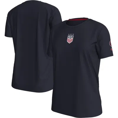 Nike Navy Uswnt Crest T-shirt In Blue